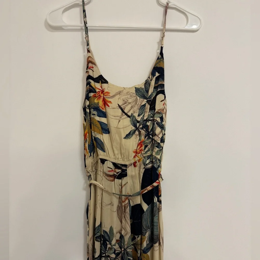 Dress Forum Cream  tropical Jumpsuit Resort Wear - Picture 6 of 7